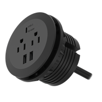 Regleta Empotrar 2 Toma Corriente 12 A 2 USB 2 Tipo C Eagle