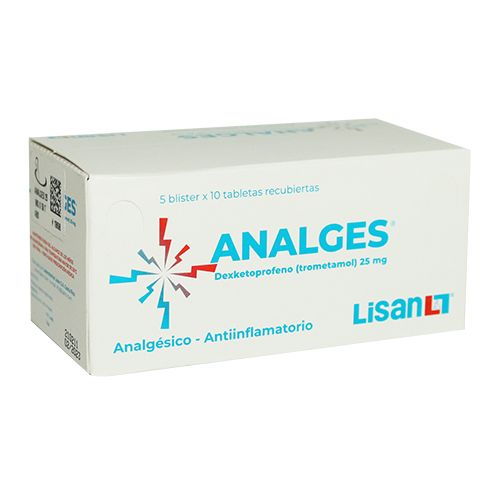 ANALGES TABLETAS 25 MG