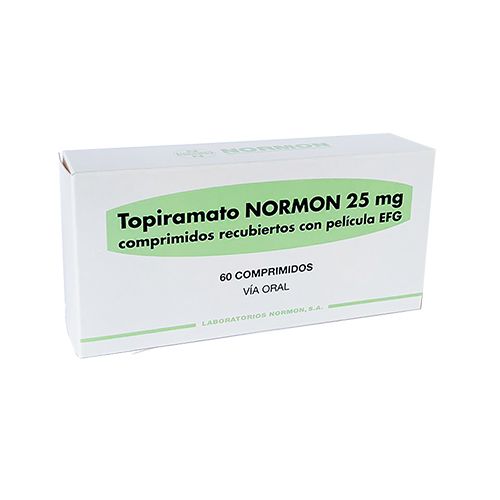 TOPIRAMATO 25 MG X 10 COMP NORMON
