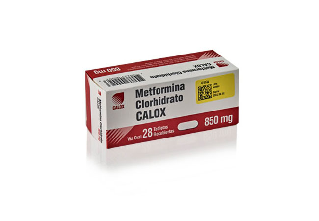CALOX METFORMINA CLORHIDRATO 850 mg