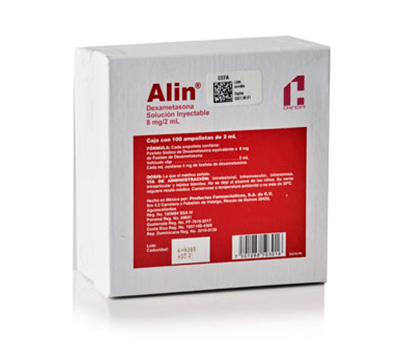 ALIN SOLUCION INYECTABLE 8mg ml x 100 AMPOLLAS
