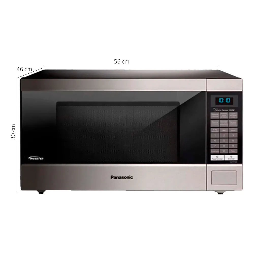 Microondas Panasonic NN-ST76LSRPH | Inverter | 1.6 pies cúbicos | 1200W