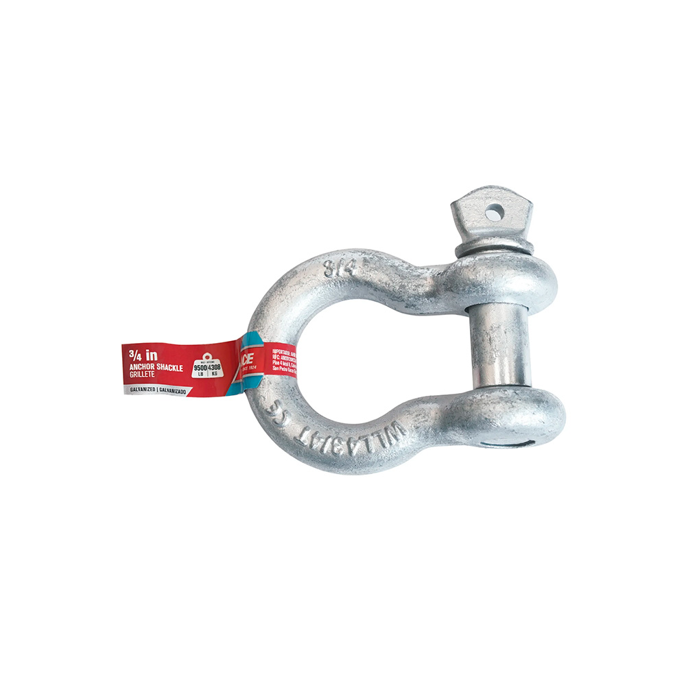 Grillete galvanizado reforzado 3-4 4309 kilos