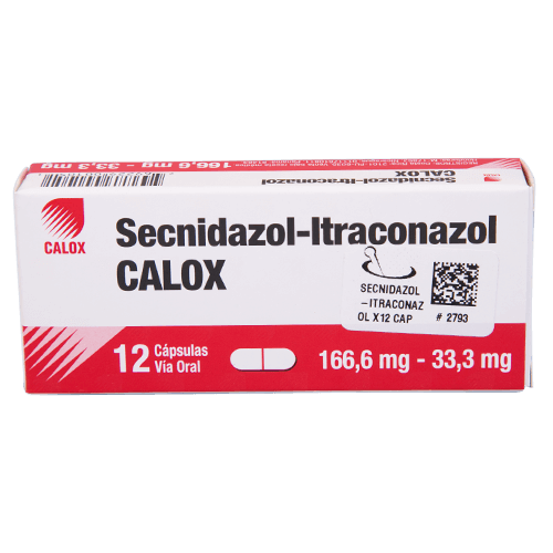 CALOX SECNIDAZOL-ITRACONAZOL CAPSULAS 166.6 MG / 33.3 MG