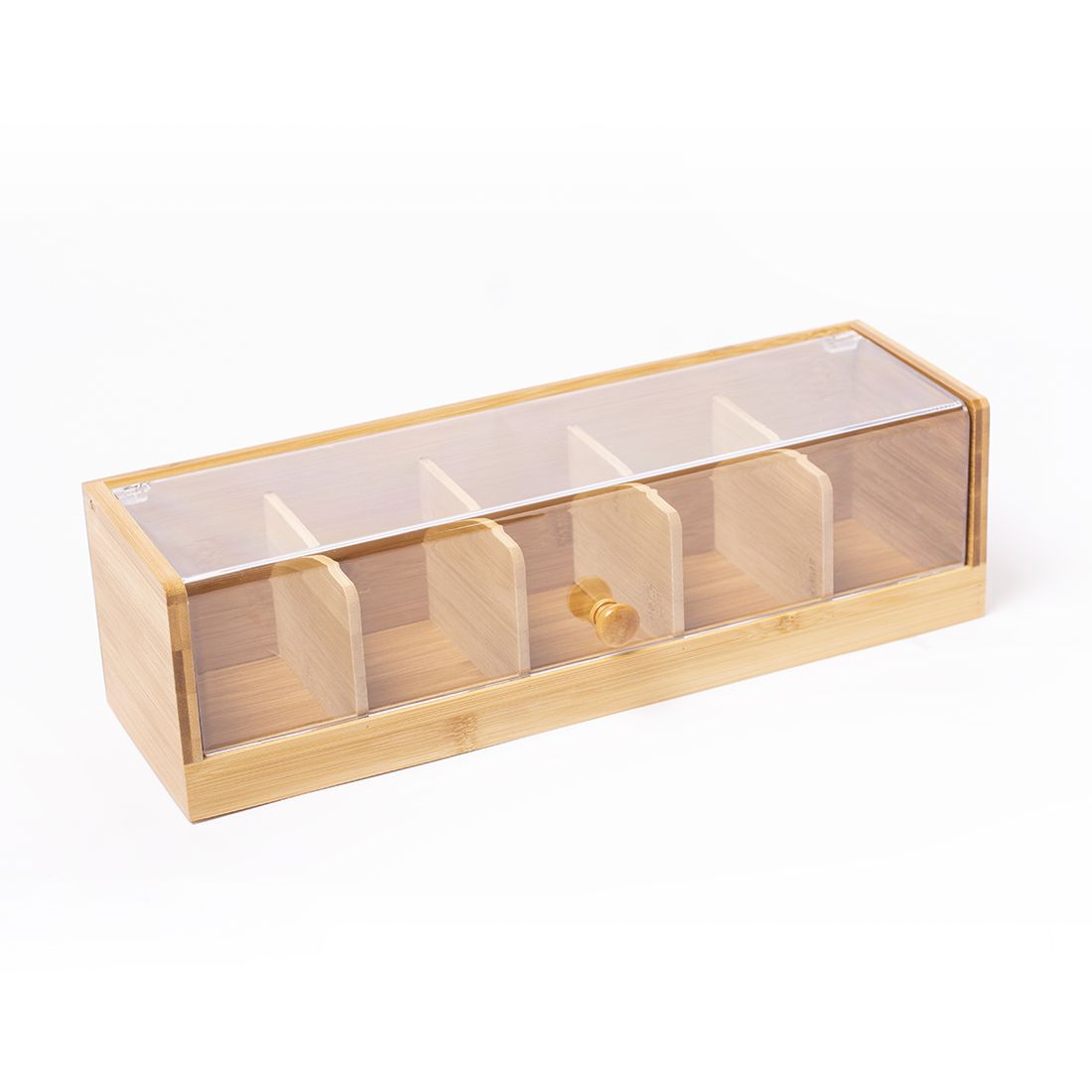 Organizador té bambú 36x11x9cm