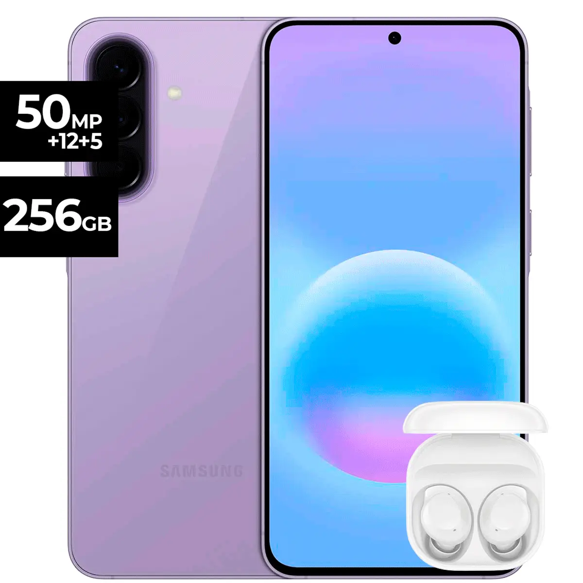 Celular 5G Samsung Galaxy A57 Violeta 8GB RAM 256GB + Buds Core | Combo