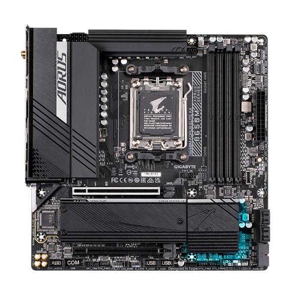 Tarjeta Madre Gigabyte B650M Aorus Elite AX AM5 Micro ATX DDR5 – Negro