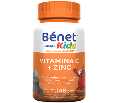BENET KIDS GOMAS VITAMINA C + ZINC 48 UNIDADES