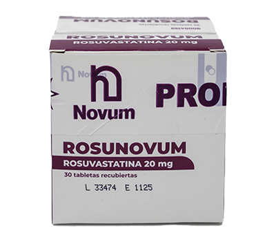 ROSUNOVUM 20 MG X 30 TABLETAS