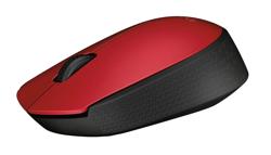 Mouse Óptico Inalámbrico Ambidiestro, 2.4 GHz, Color Rojo, M170