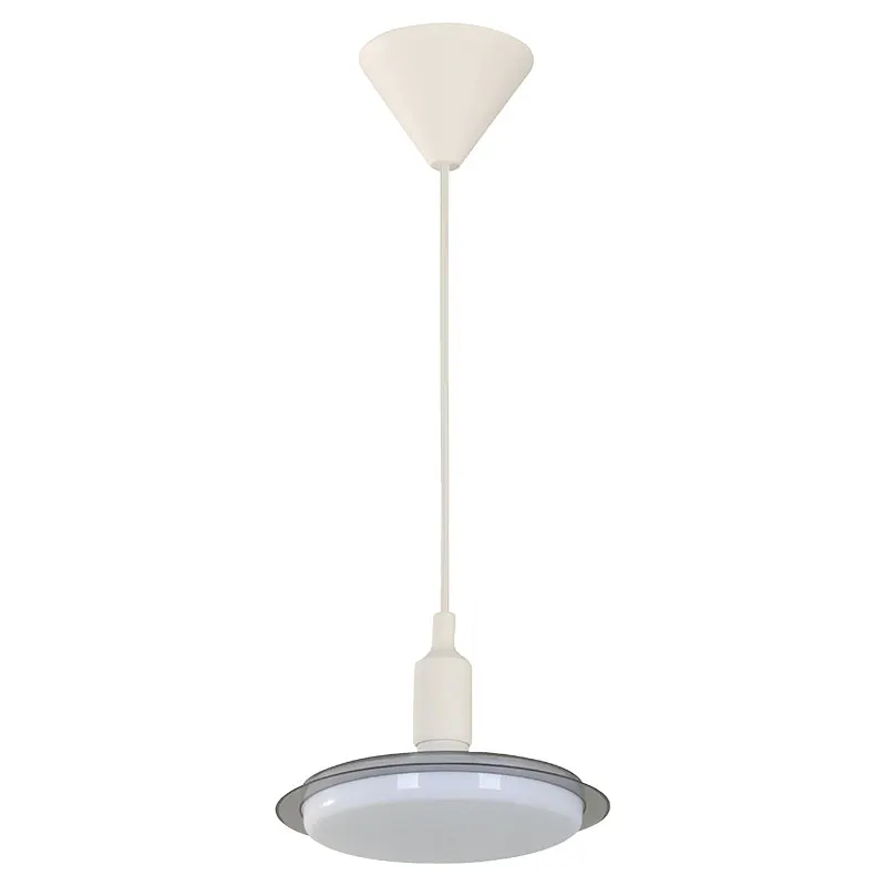 Lámpara LED colgante moderna blanco y gris 1 luz E27 eléctrica 24933