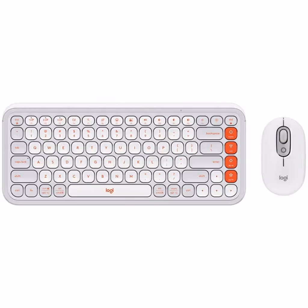 Teclado y Mouse Logitech POP – Inalambrico -Blanco