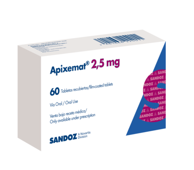 APIXEMAT TABLETAS 2.5 MG X 60 UNIDADES