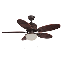Ventilador 5 Aspas 52" Bali con Vidrio Arqdeco