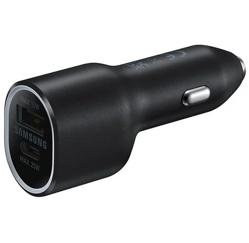 Cargador Samsung 25W & 15W Car Charger Duo – Negro