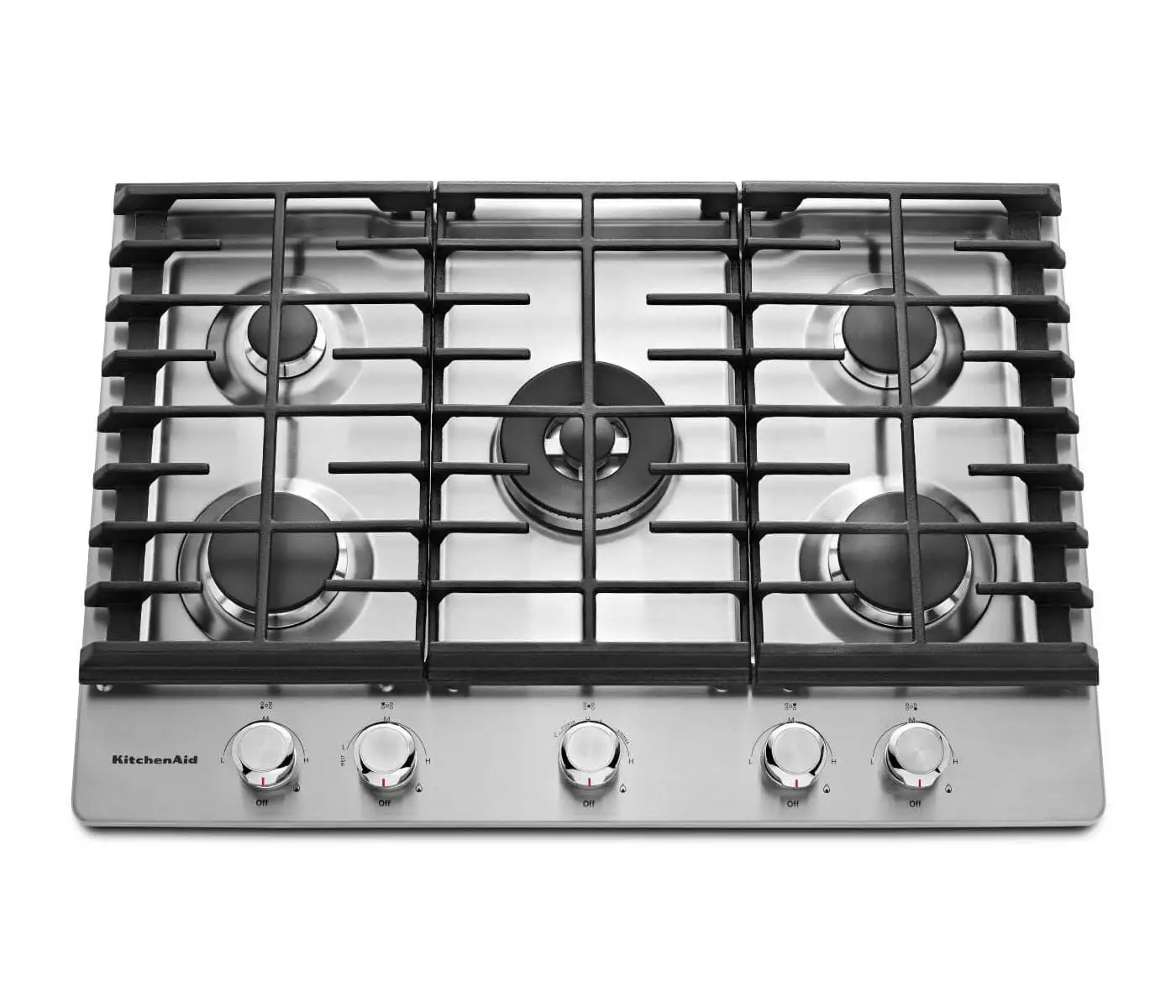 Plantilla de Gas Empotrable KitchenAid 5 Quemadores KCGS550ESS