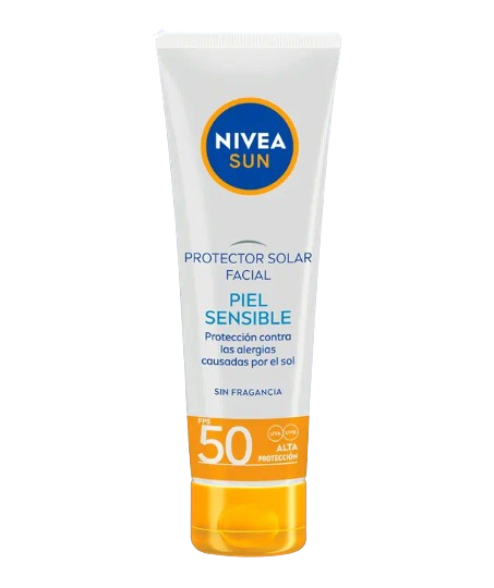 NIVEA SUN PROTECTOR SOLAR FACIAL PIEL SENSIBLE FPS-50 EMULSION 50 ML
