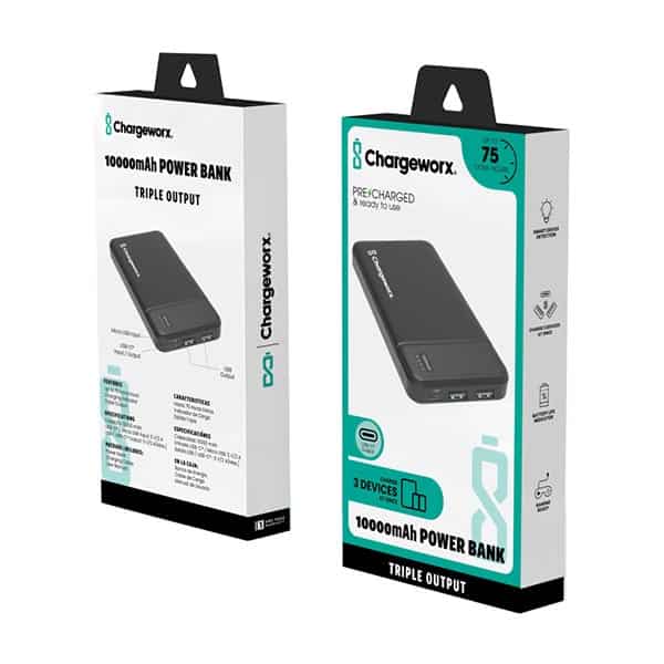 Chargeworx Power bank blanco