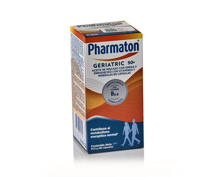 PHARMATON GERIATRIC +50 CÁPSULAS VÍA ORAL X90 CAPSULAS