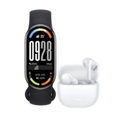 Reloj Inteligente Xiaomi Smart Band 10, Color Negro + Audífonos
