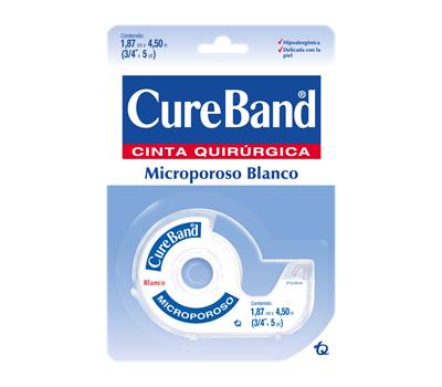 CUREBAND MICROPORO DISPENSADOR COLOR BLANCO