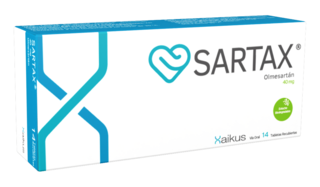Sartax, 40mg, 14 tabletas recubiertas