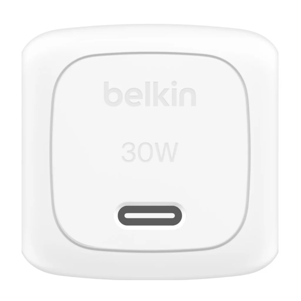 Belkin Cargador de Pared con Cable USB-C 30 W, WCA008DQ1MWH-B6