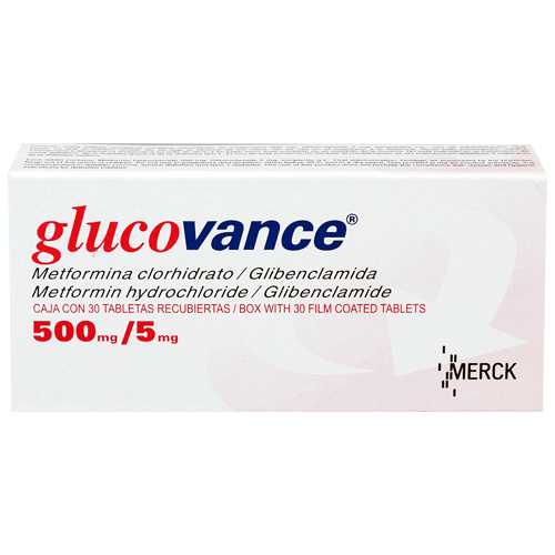 GLUCOVANCE TABLETAS 500 MG