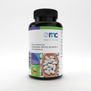 Cascara de Frijol Blanco y Vitamina D RNC 90 Capsulas