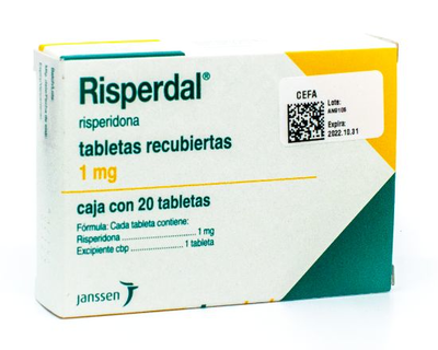 Risperdal 1 mg 20 tabletas