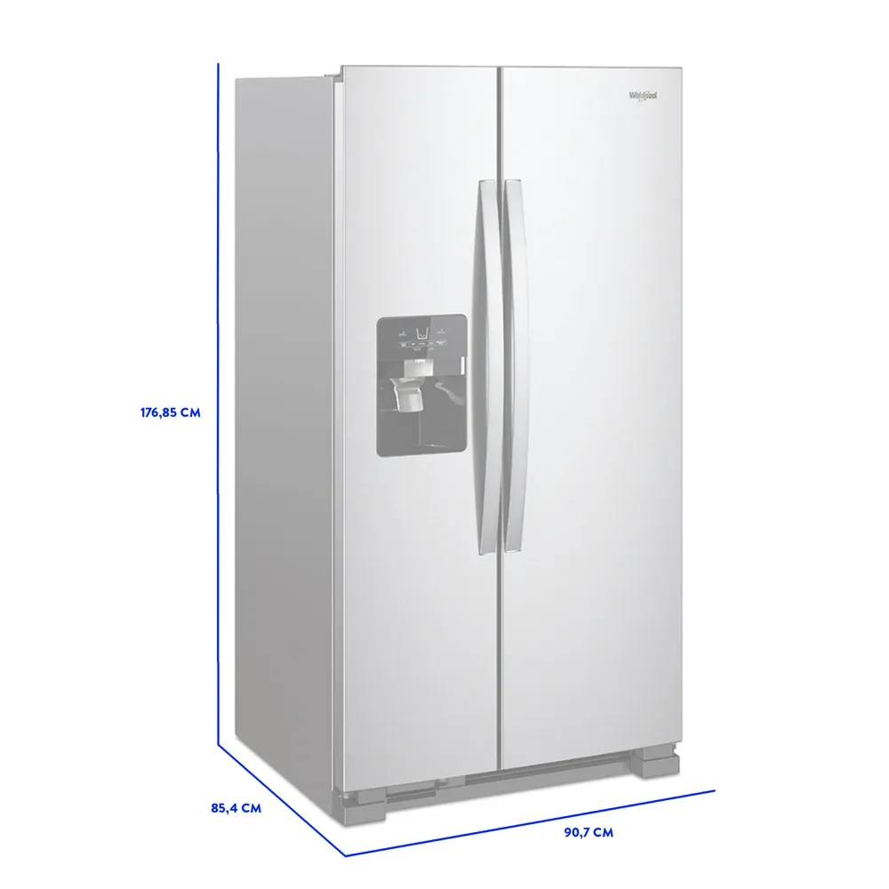 Refrigeradora Whirlpool WD5620S 699 L aproximadamente Side by Side