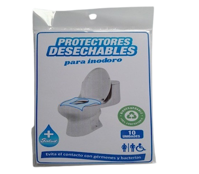 PROTECTOR DESECHABLE BAÑO CAJA CON 100 UNIDADES