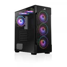 CASE GAMING X-LION H2-520 TEMPERED GLASS SIDE PANEL USB2.0*2 + USB3.0*1 + HD AUDIO + 3 FAN
