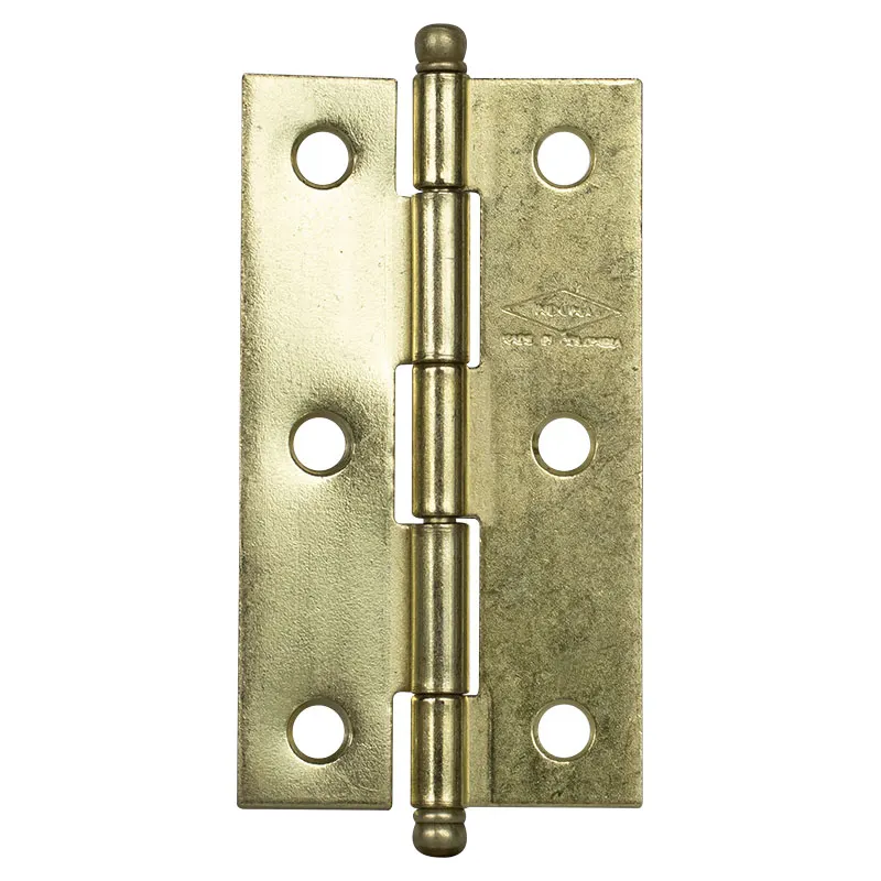 Bisagra para mueble 2" dorada brillante 2 piezas