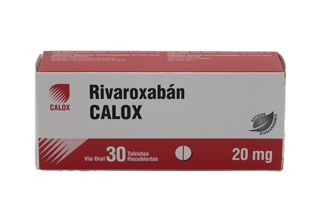 RIVAROXABAN CALOX 20 MG X 30 TABLETAS