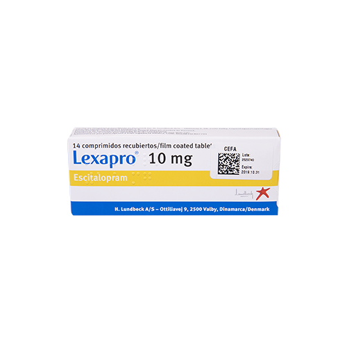 LEXAPRO TABLETAS 10 MG