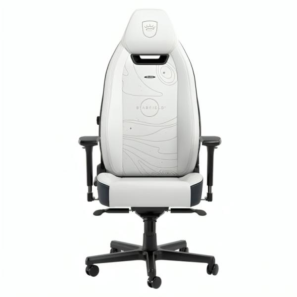 Silla Ergonómica Noblechairs Gaming Legend Starfield Cuero Sintético Premium NBL-LGD-PU-SFE – Blanco