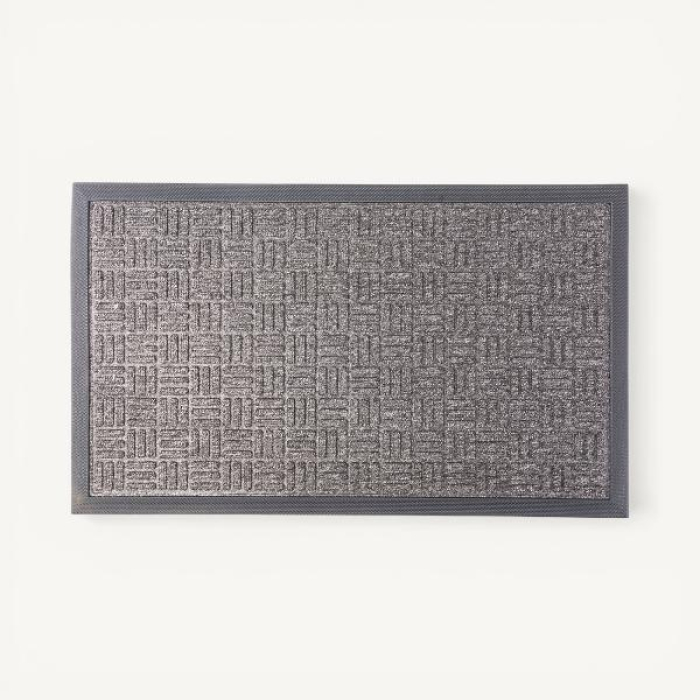 ALFOMBRA 45X75CM NEGRO HAUS